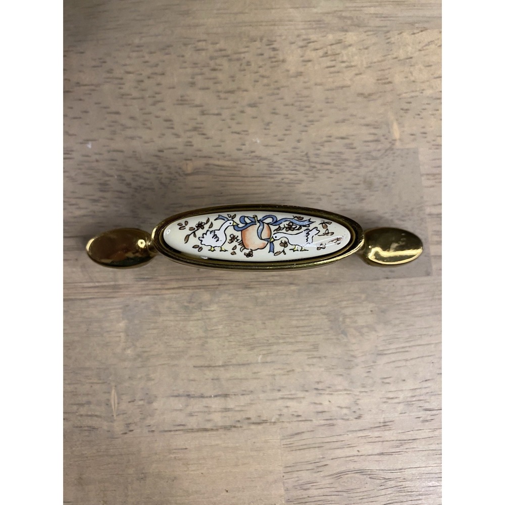 Belwith Marmalade P558-ML Vintage Brass Duck Goose CTC Cabinet Handle Pull 3